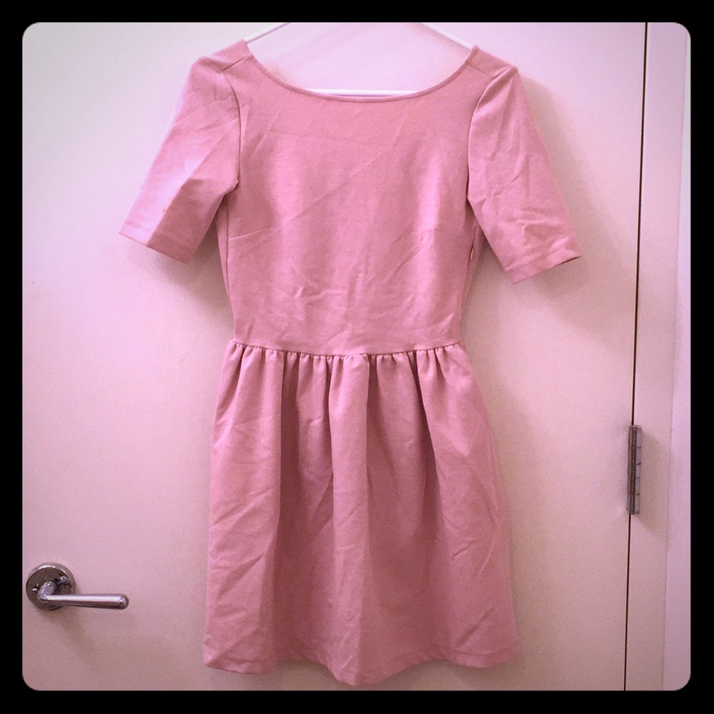 Zara Xs pink backless dress